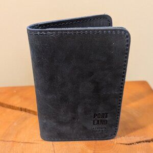 Portland Leather Goods Modern Passport Holder Navy Travel Vacation Abroad